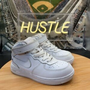 Nike Air Force 1 Mid (TD) ‘Triple White’ Toddler US Sz 10C
